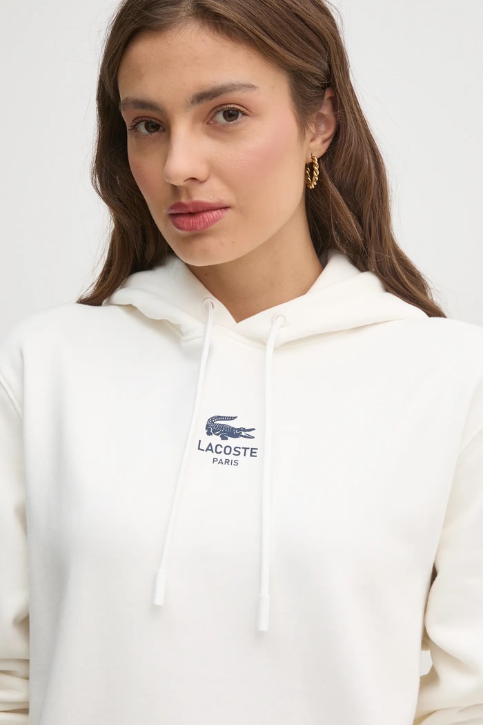 Lacoste pulover s kapuco bombažen SH2740