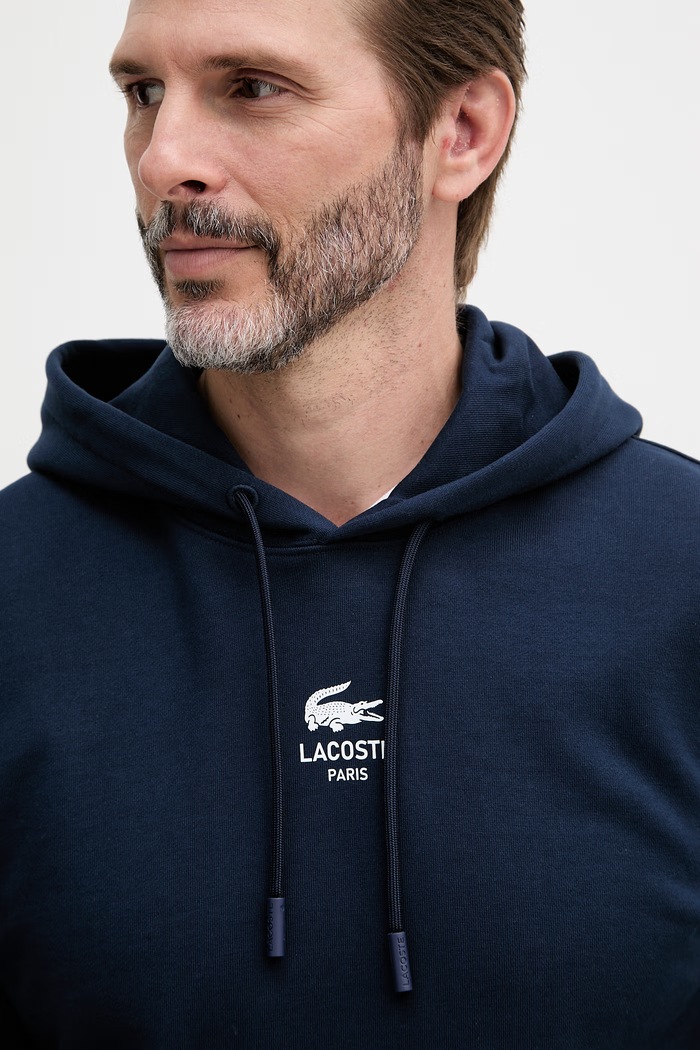 Lacoste mikina s kapucňou bavlnená SH2740