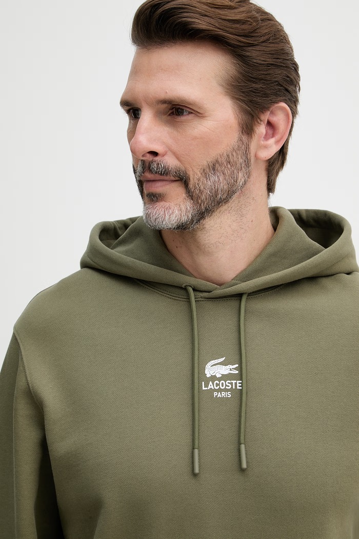 Lacoste mikina s kapucňou bavlnená SH2740