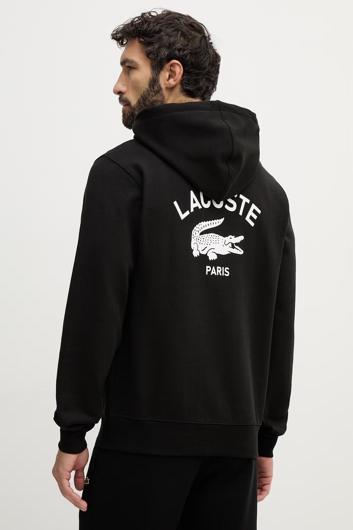 Lacoste pulover s kapuco bombažen SH2740