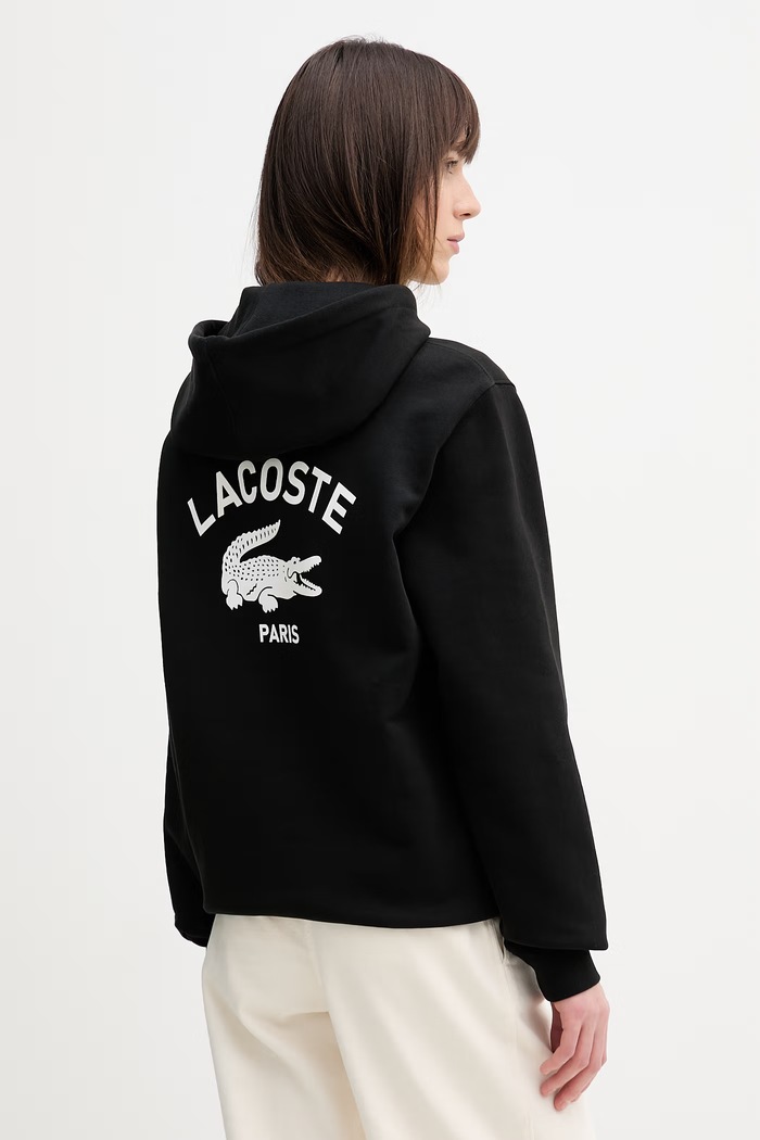 Lacoste pulover s kapuco bombažen SH2740