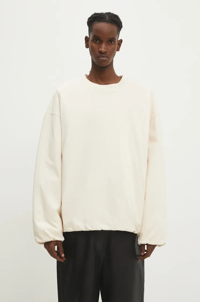 Бавовняна кофта A.P.C. Kook гладкий бежевий COHFL.M27945.AAD