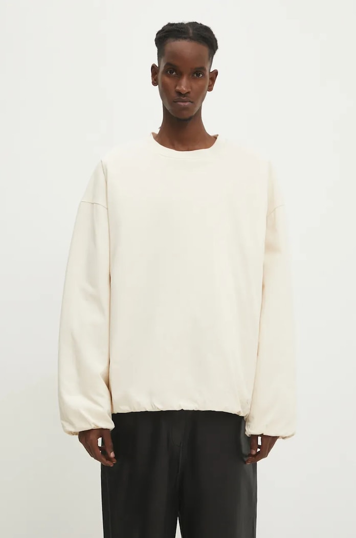 Бавовняна кофта A.P.C. Kook гладкий бежевий COHFL.M27945.AAD