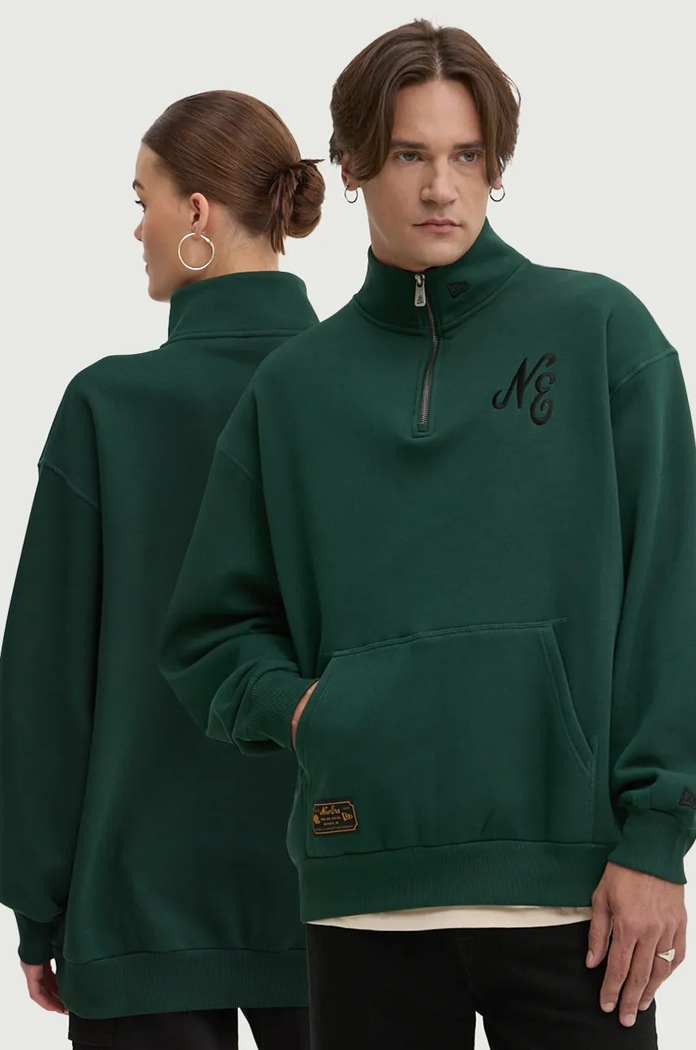New Era bluza aplikacja zielony 60564829