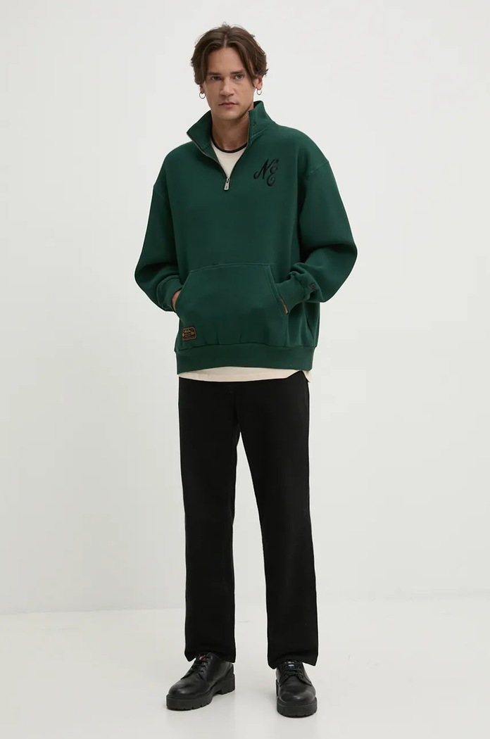 New Era bluza 60564829 zielony AW24