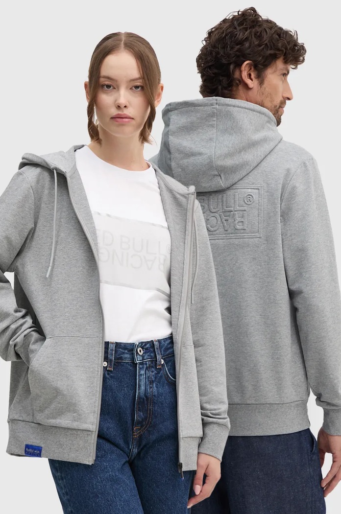 Red Bull Racing x Pepe Jeans bluza z kapturem szary RU580005
