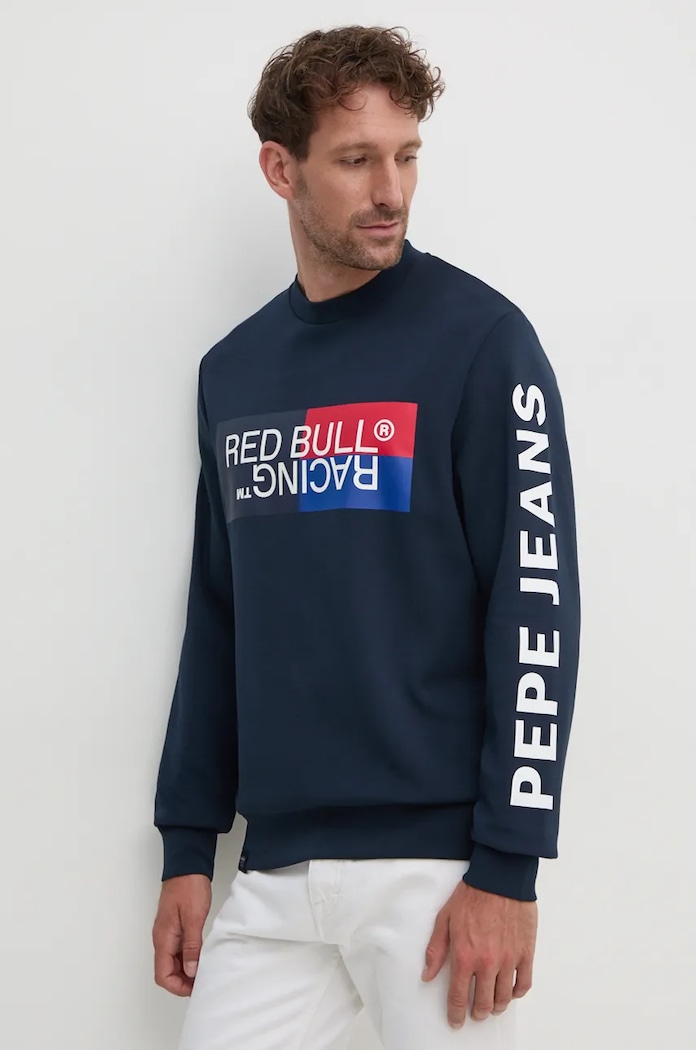 Μπλούζα Red Bull Racing x Pepe Jeans σκούρο μπλε RU580007