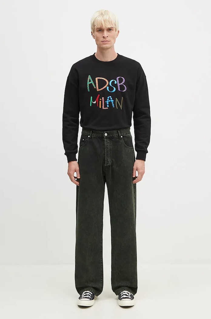 Бавовняна кофта Andersson Bell Milan Embroidery Sweatshirt atb1149u чорний