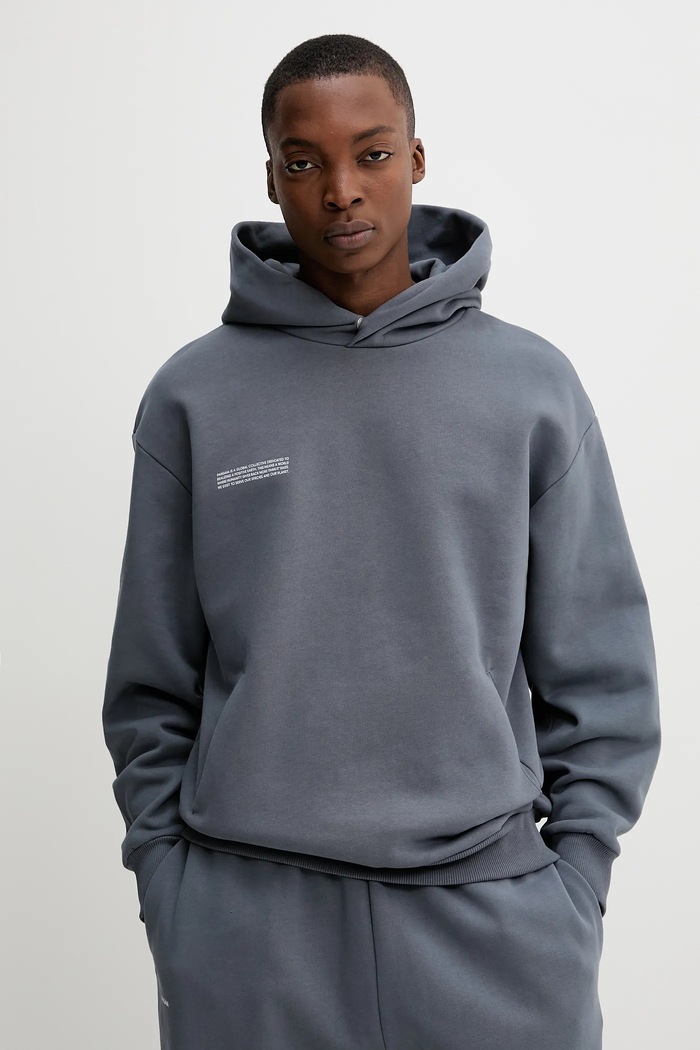 Pangaia felpa in cotone 10001740 grigio SS25