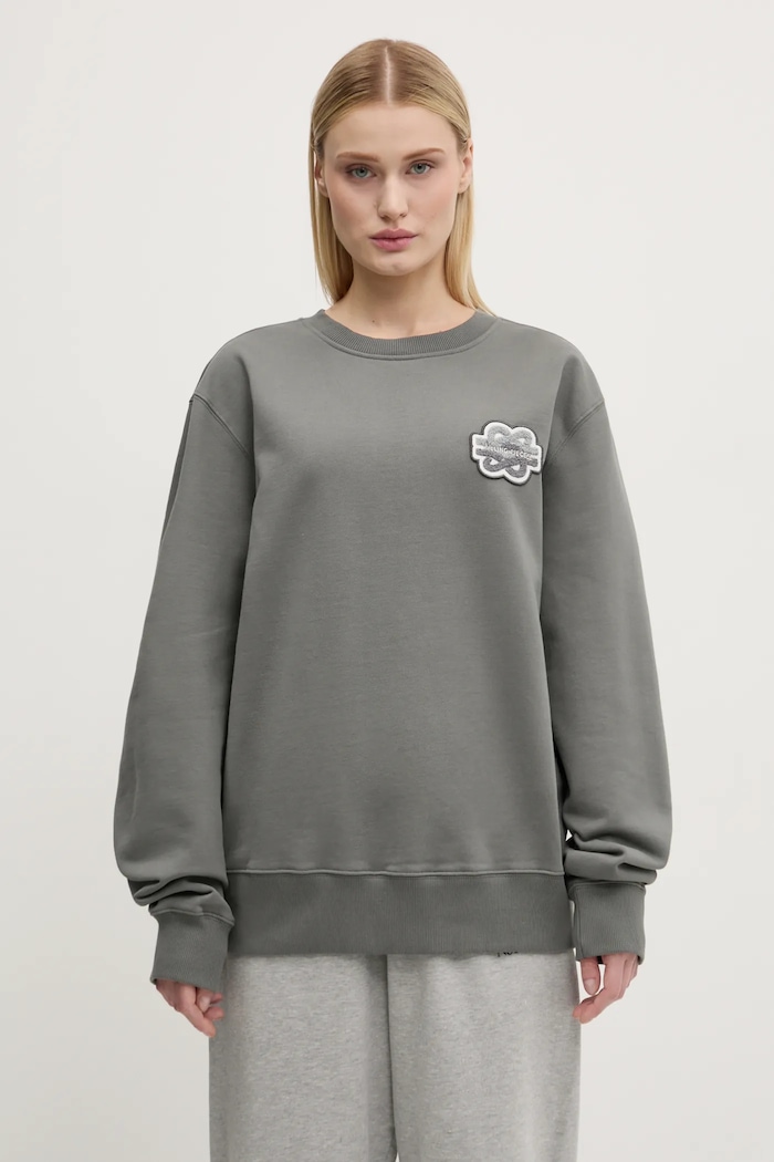 Bavlněná mikina Filling Pieces Gowtu Gun 74533926002 šedá AW24