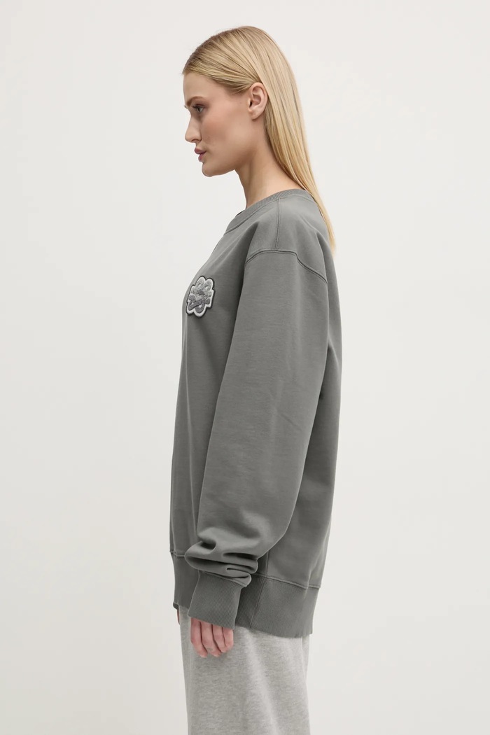 Bavlněná mikina Filling Pieces Gowtu Gun šedá 74533926002