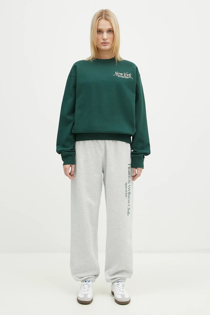 Sporty & Rich cotton sweatshirt NY 94 ST071506034GR10