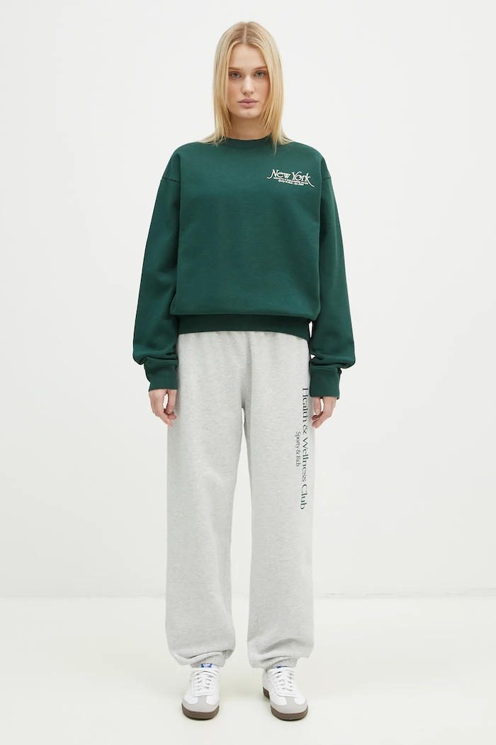 Sporty & Rich cotton sweatshirt NY 94 ST071506034GR10