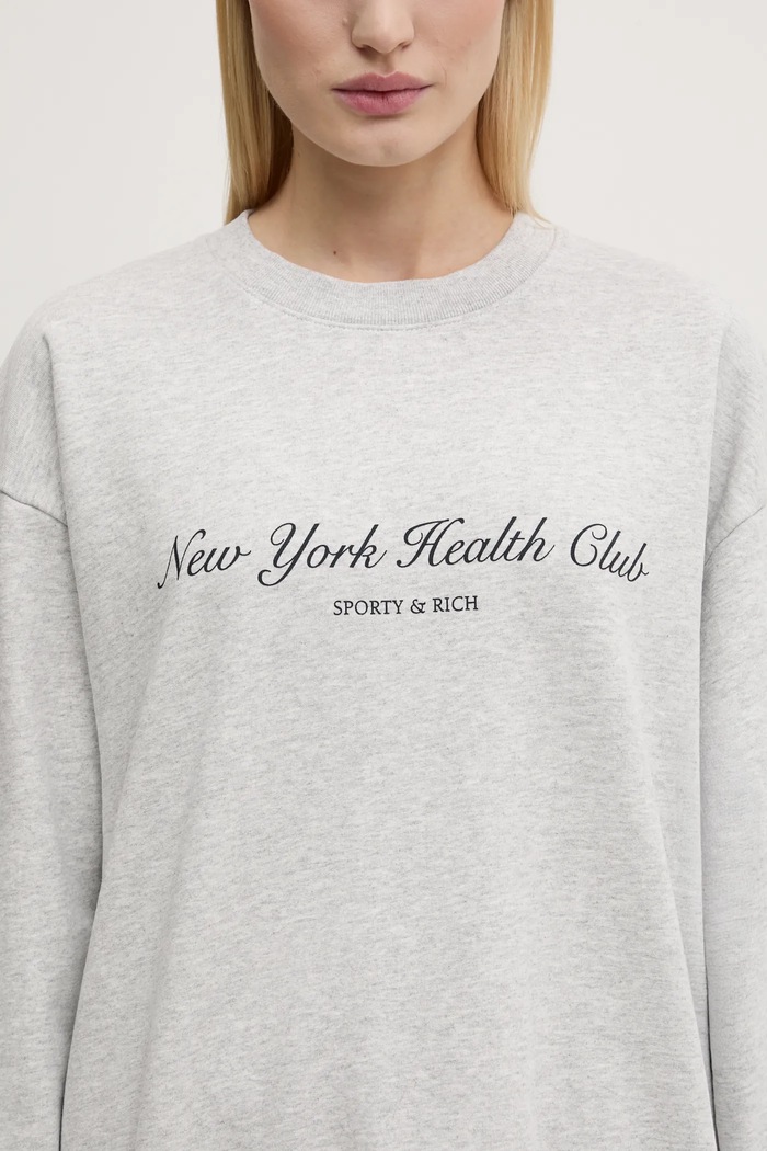 Sporty & Rich sweatshirt NY Health Club ST071506043GY03