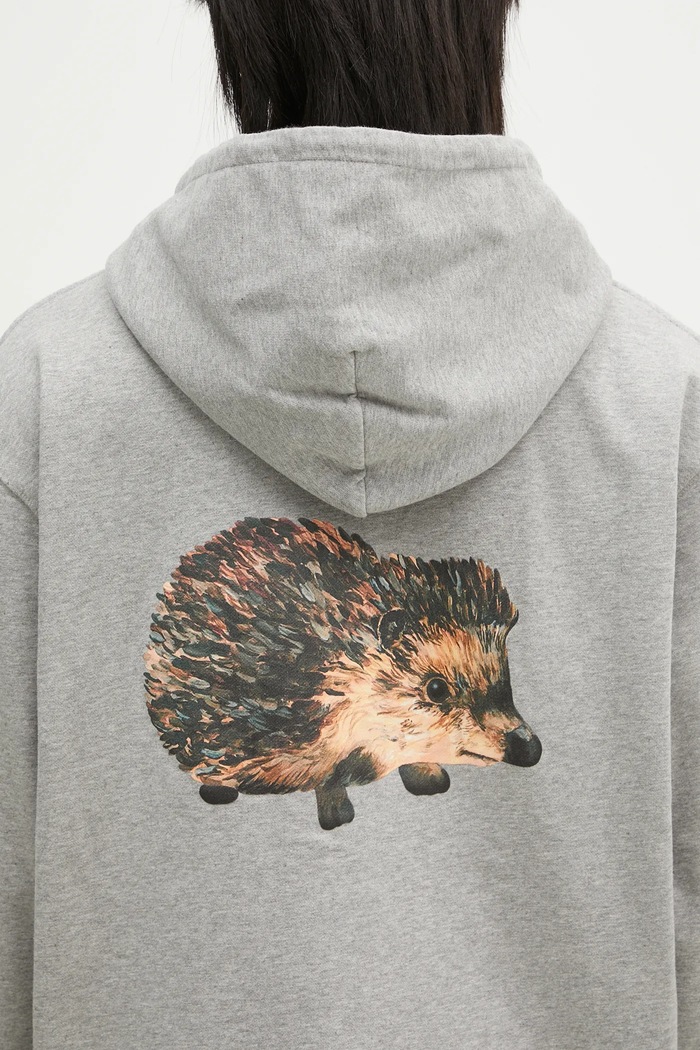 Bavlnená mikina JW Anderson Prickly Back Print Hoodie JW0210.PG1668.905