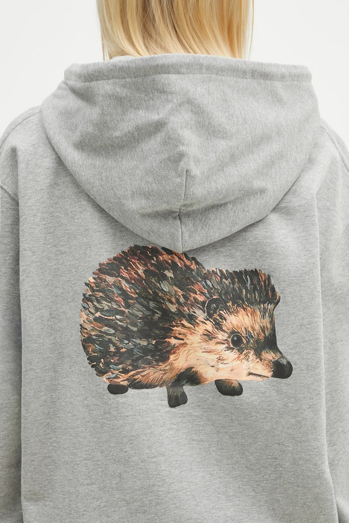 Bavlnená mikina JW Anderson Prickly Back Print Hoodie JW0210.PG1668.905