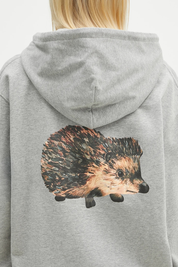 Bavlnená mikina JW Anderson Prickly Back Print Hoodie JW0210.PG1668.905