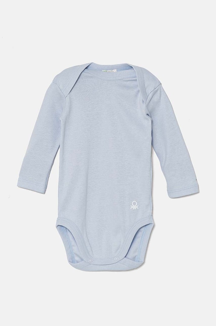 United Colors of Benetton Body din bumbac pentru bebelusi 3-pack 3GI70B089.W.Repro.9BYH albastru AW24