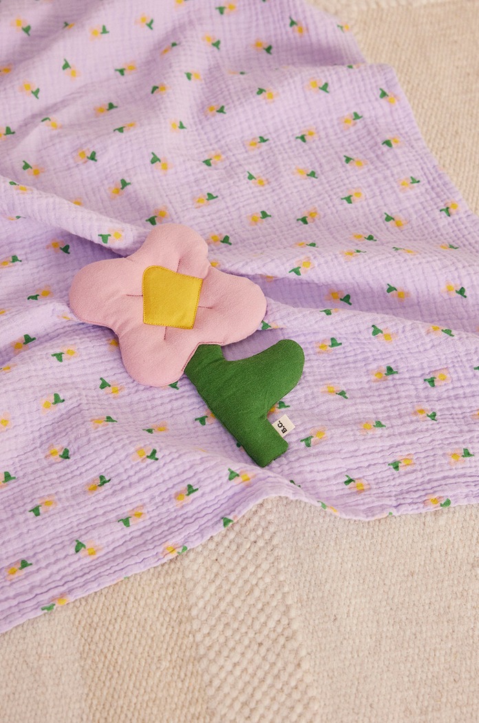Bobo Choses pajacyk niemowlęcy bawełniany Pansy Flower 224AB105