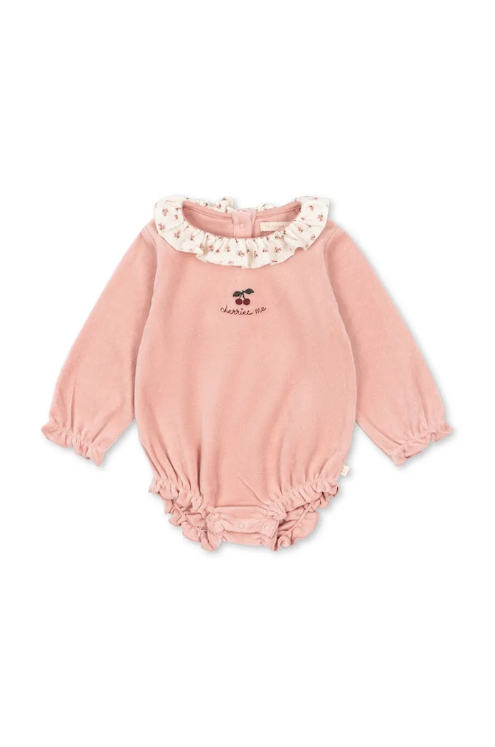 Konges Sløjd body MIFFA FRILL BODY GOTS Produs pentru bebe roz KS101600