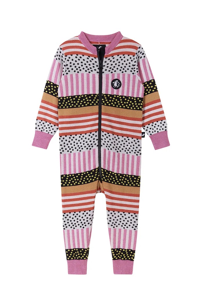 Reima śpioszki niemowlęce Moomin Delvis 5200283B.G.9BYH różowy AW24