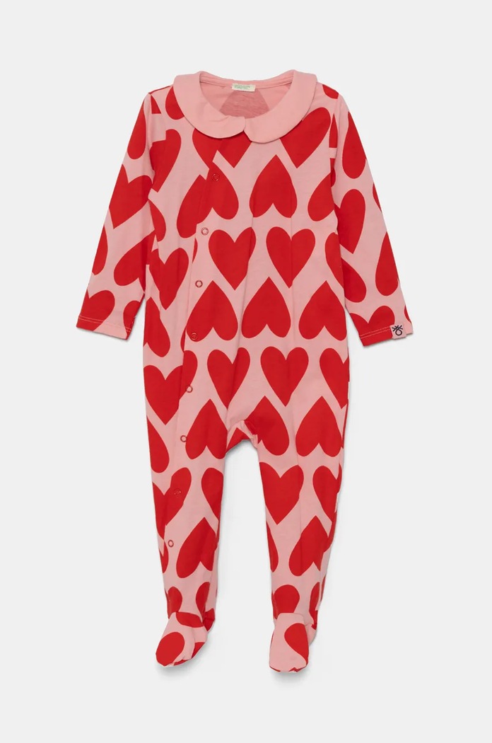 United Colors of Benetton śpioszki bawełniane niemowlęce Produkt niemowlęcy różowy 3MR70T01W.W.Seasonal