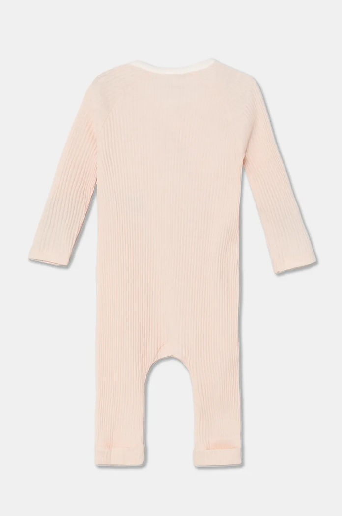 United Colors of Benetton pajacyk niemowlęcy bawełniany 3FMG0T01Z.G.W.Seasonal pomarańczowy AW24