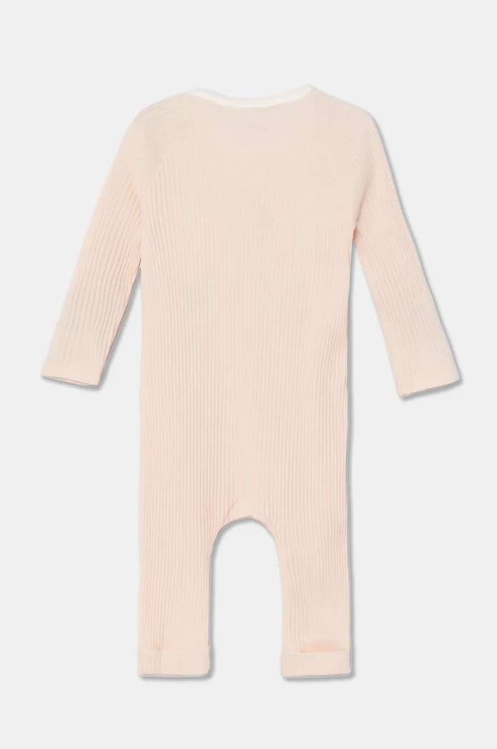 United Colors of Benetton pajacyk niemowlęcy bawełniany 3FMG0T01Z.G.W.Seasonal pomarańczowy AW24