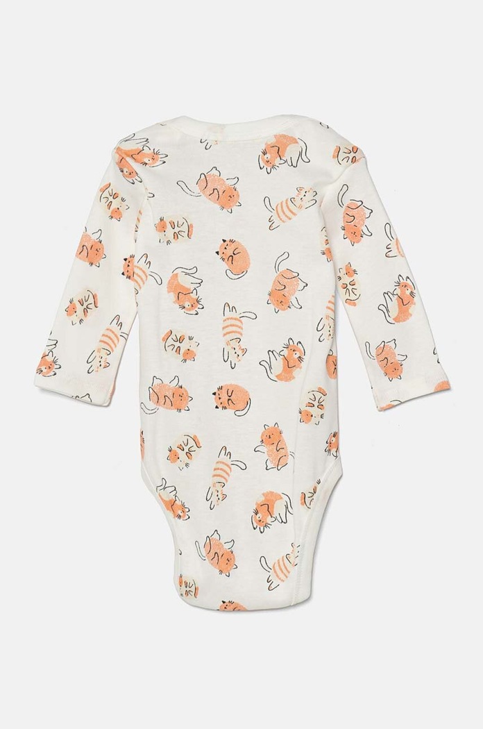 Pamučni bodi za bebe United Colors of Benetton 2-pack 3GI70B00R.G.W.Seasonal roza