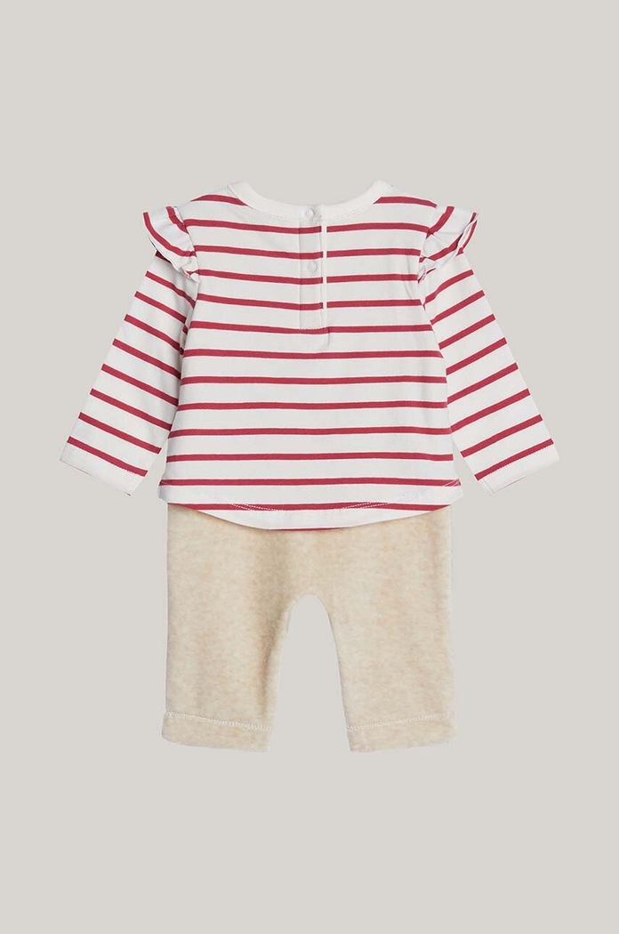 Tommy Hilfiger komplet niemowlęcy KN0KN01938.G.9BYH różowy AW24