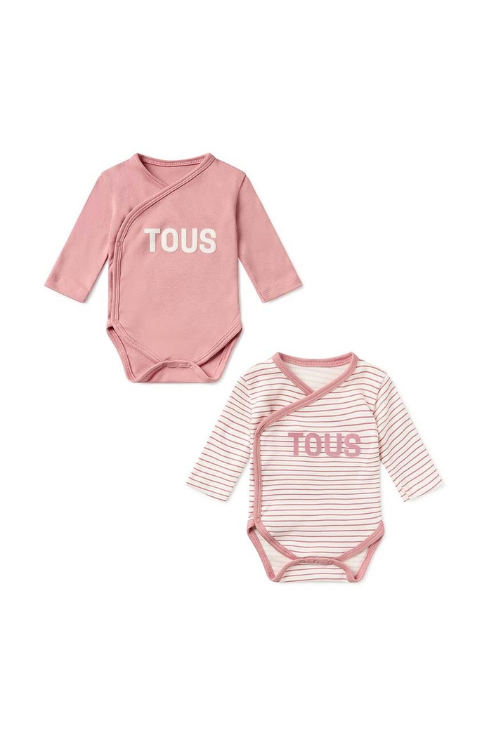 Pamučni bodi za bebe Tous Classic 2-pack 2-pack roza Classic.2104.G