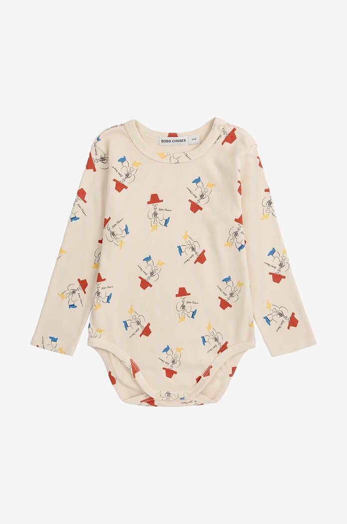 Bobo Choses body niemowlęce Magic Flute 224AB002 beżowy AW24