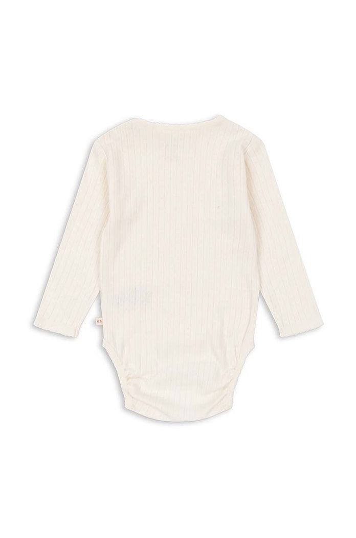 Βαμβακερά φορμάκια για μωρά Konges Sløjd MINNIE BODY GOTS KS101606 λευκό AW24