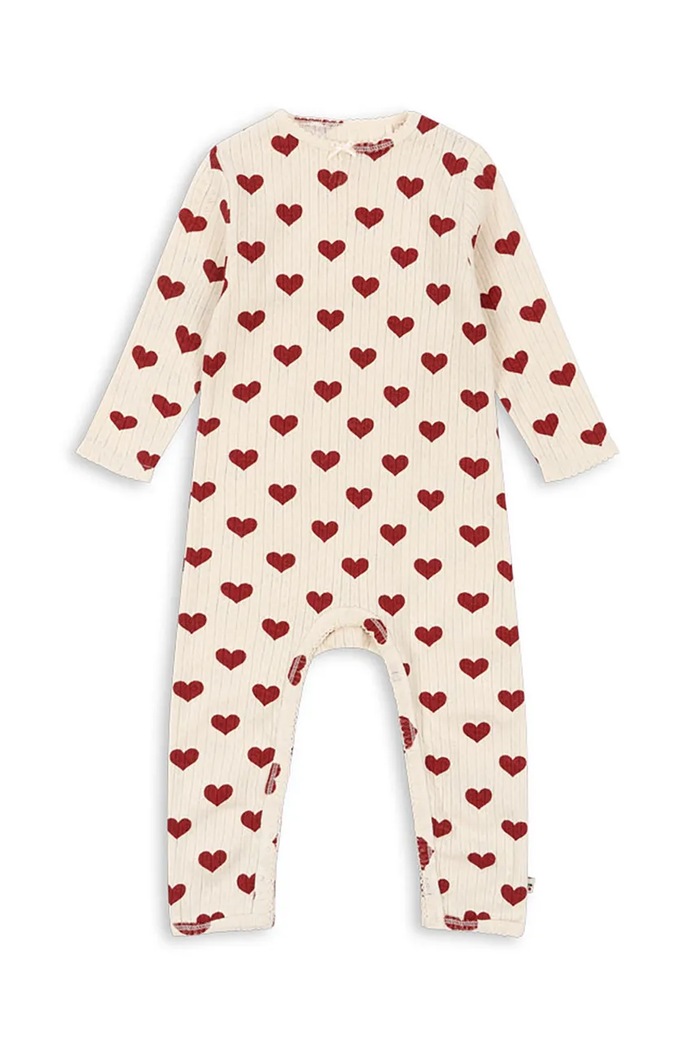 Bavlnené dupačky pre bábätká Konges Sløjd MINNIE ONESIE GOTS Pre bábätká béžová KS101611