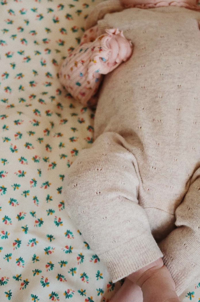 Dětské vlněné rampery Konges Sløjd MINO KNIT SPENCER Kojenecký výrobek béžová KS101617