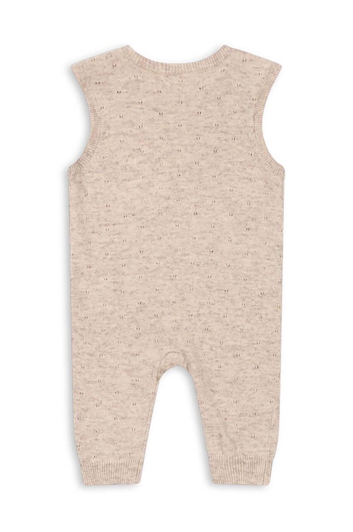 CHLAPEC Dětské vlněné rampery Konges Sløjd MINO KNIT SPENCER KS101617 béžová