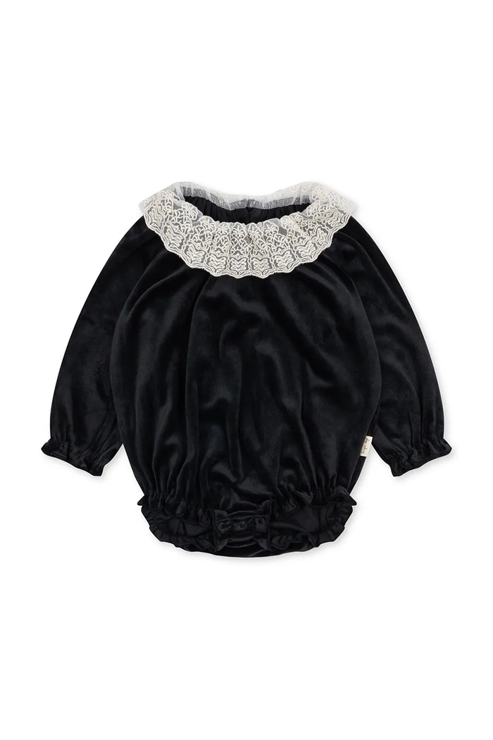 Kojenecké body Konges Sløjd VENOLA ROMPER GRS KS102137 černá AW25