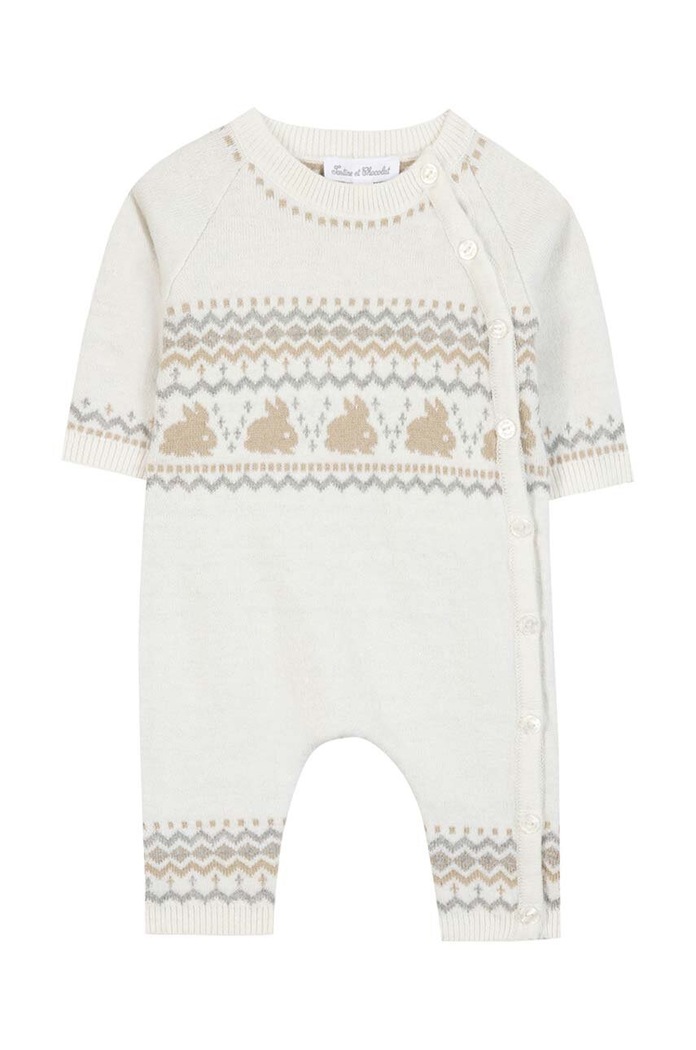 Tartine et Chocolat rampers niemowlęcy TZ32060.53.74 beżowy AW24