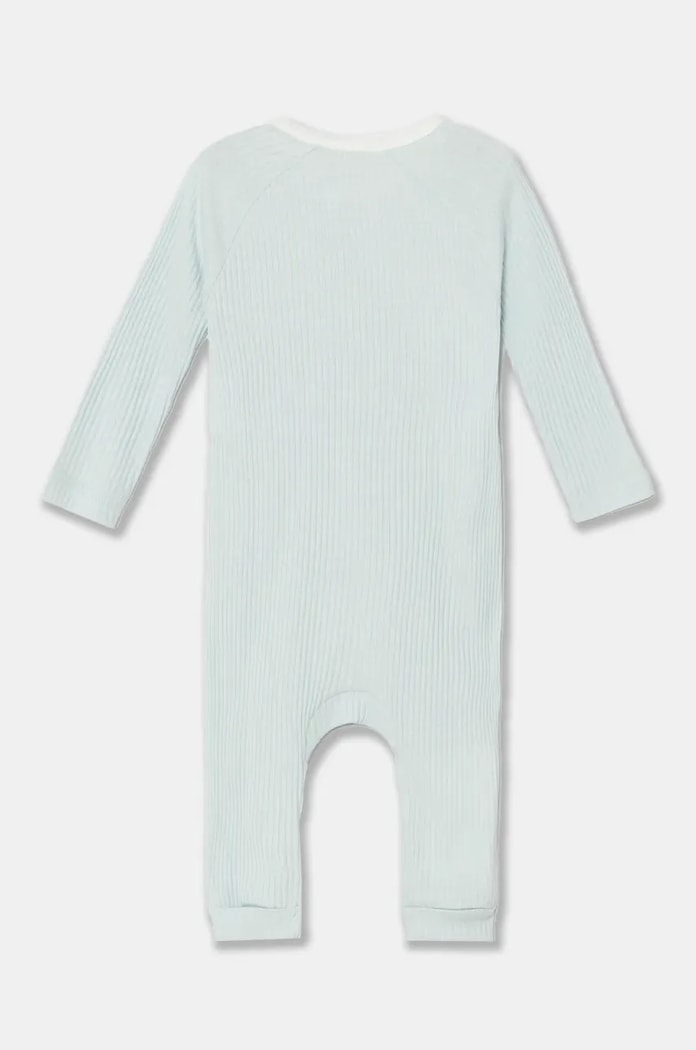 Dětský bavlněný overal United Colors of Benetton 3FMG0T01Z.W.Seasonal modrá AW24