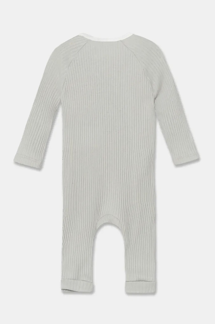 Dětský bavlněný overal United Colors of Benetton 3FMG0T01Z.W.Seasonal šedá AW24