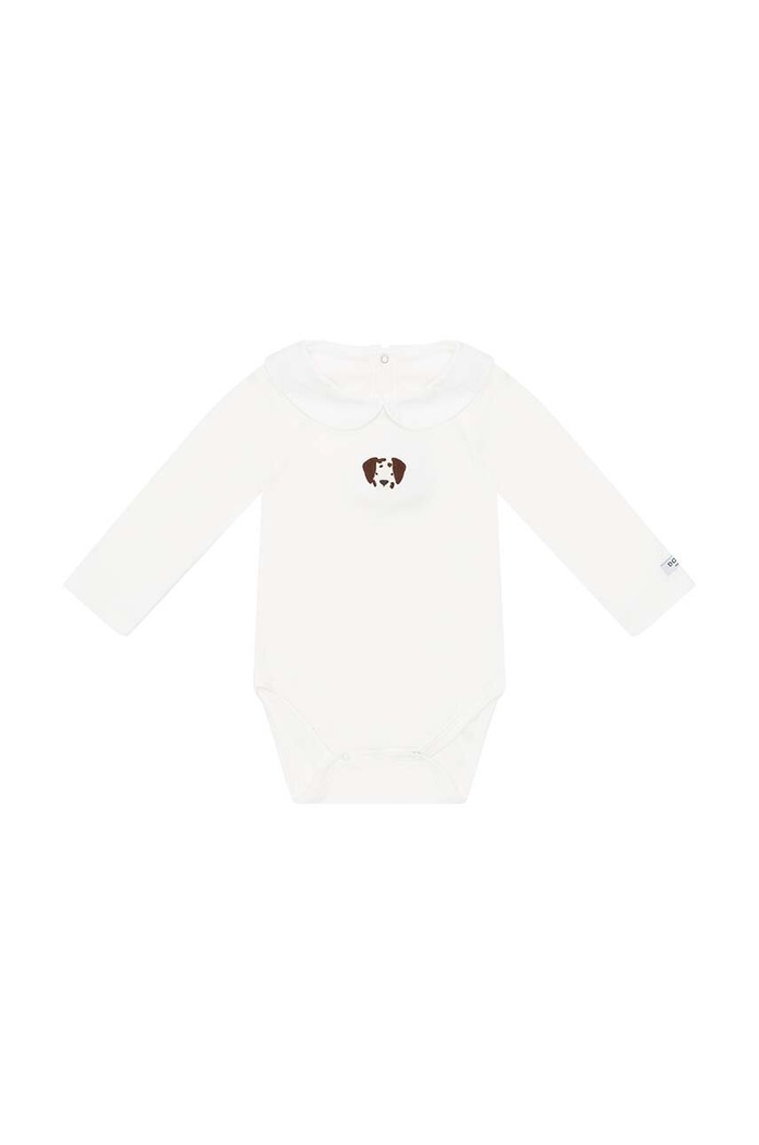 Βαμβακερά φορμάκια για μωρά Donsje Davo Bodysuit Dalmatian 3030105. λευκό AW24