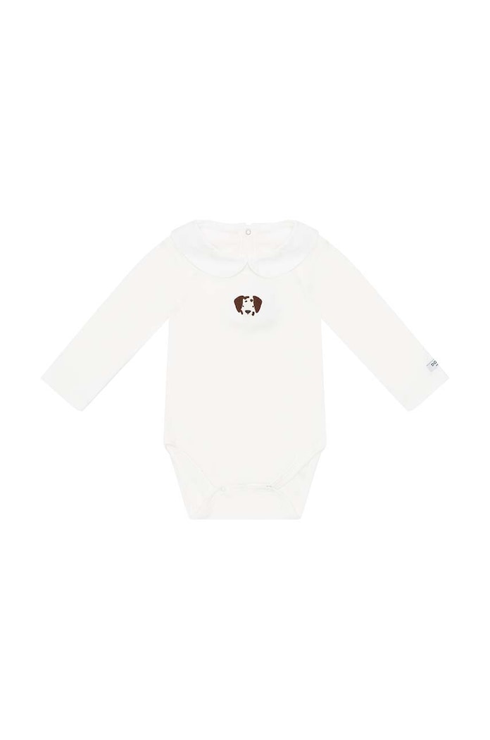 Βαμβακερά φορμάκια για μωρά Donsje Davo Bodysuit Dalmatian 3030105. λευκό AW24