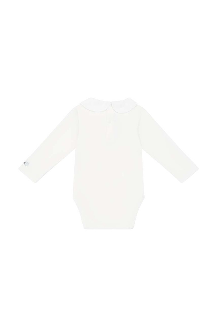 Chłopiec Donsje body bawełniane niemowlęce Davo Bodysuit Poodle 3030106. biały