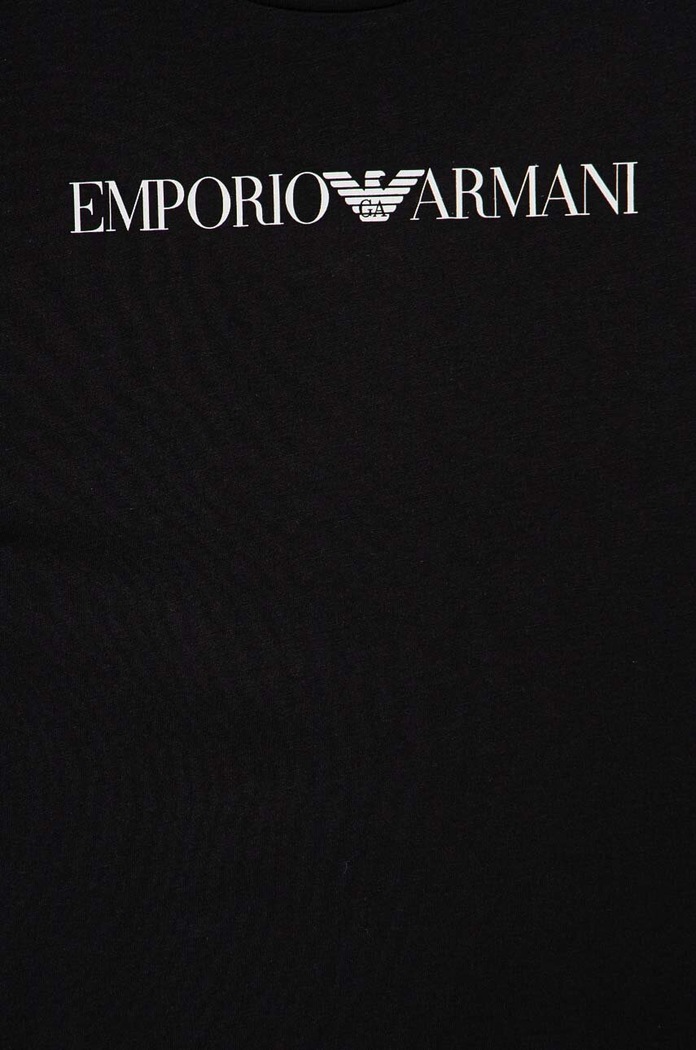 Chłopiec Emporio Armani longsleeve bawełniany dziecięcy 8N4TN6.1JPZZ granatowy