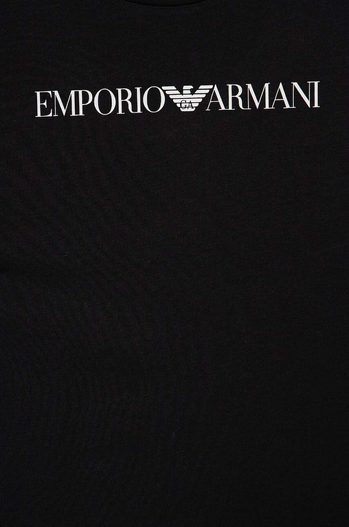 Chłopiec Emporio Armani longsleeve bawełniany dziecięcy 8N4TN6.1JPZZ granatowy