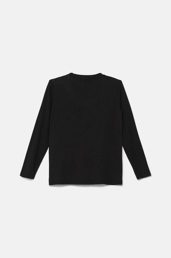 Emporio Armani longsleeve bawełniany dziecięcy 8N4TN6.1JPZZ czarny AW24