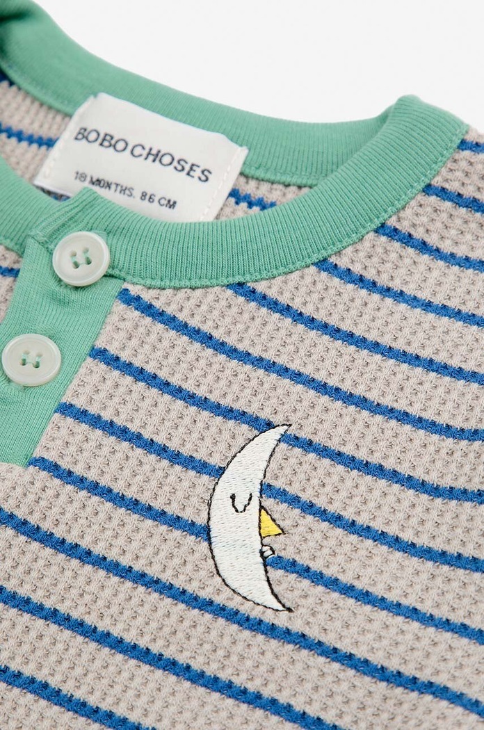 Băieți Bobo Choses longsleeve bebelusi 224AB023 albastru