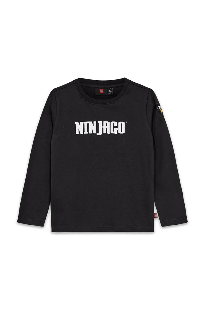 Lego Longsleeve bawełniany dziecięcy LWTANO 614 czarny 12011275