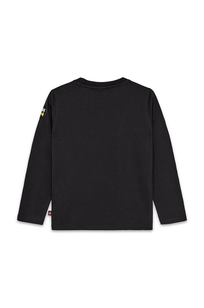 Lego Longsleeve bawełniany dziecięcy LWTANO 614 12011275 czarny AW24