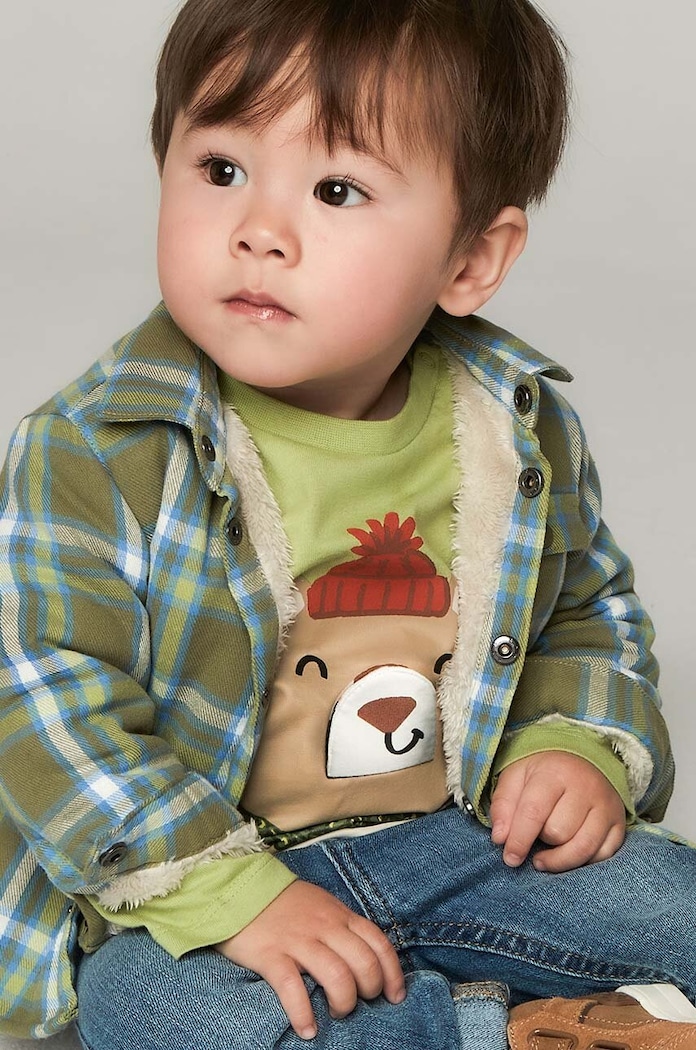 Mayoral longsleeve bawełniany niemowlęcy zielony 2035.3D.Baby.9BYH